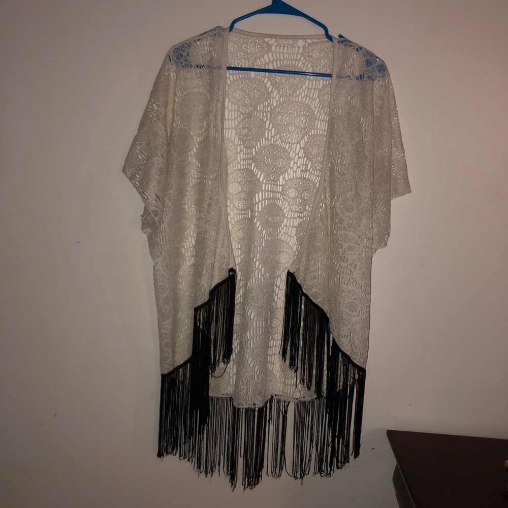Skull Fringe Cardigan